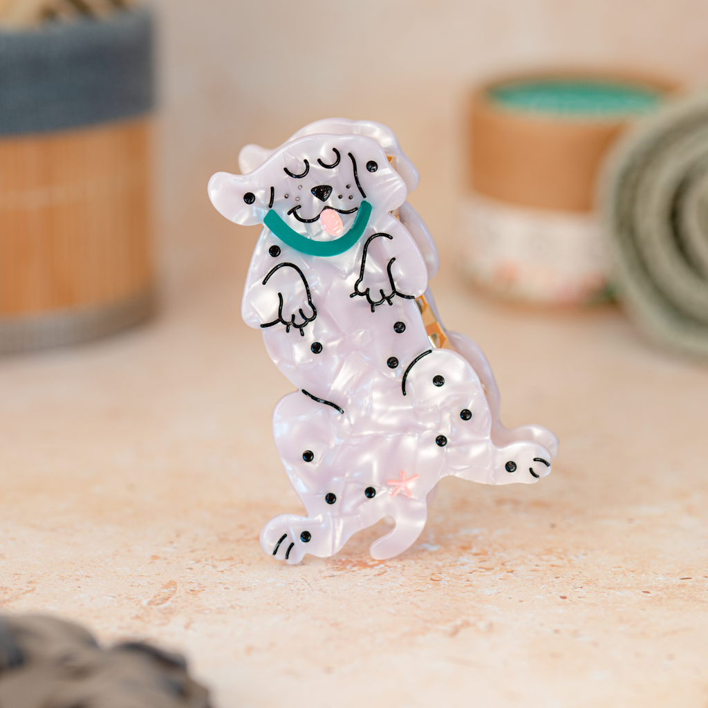 Dalmatian hair clip