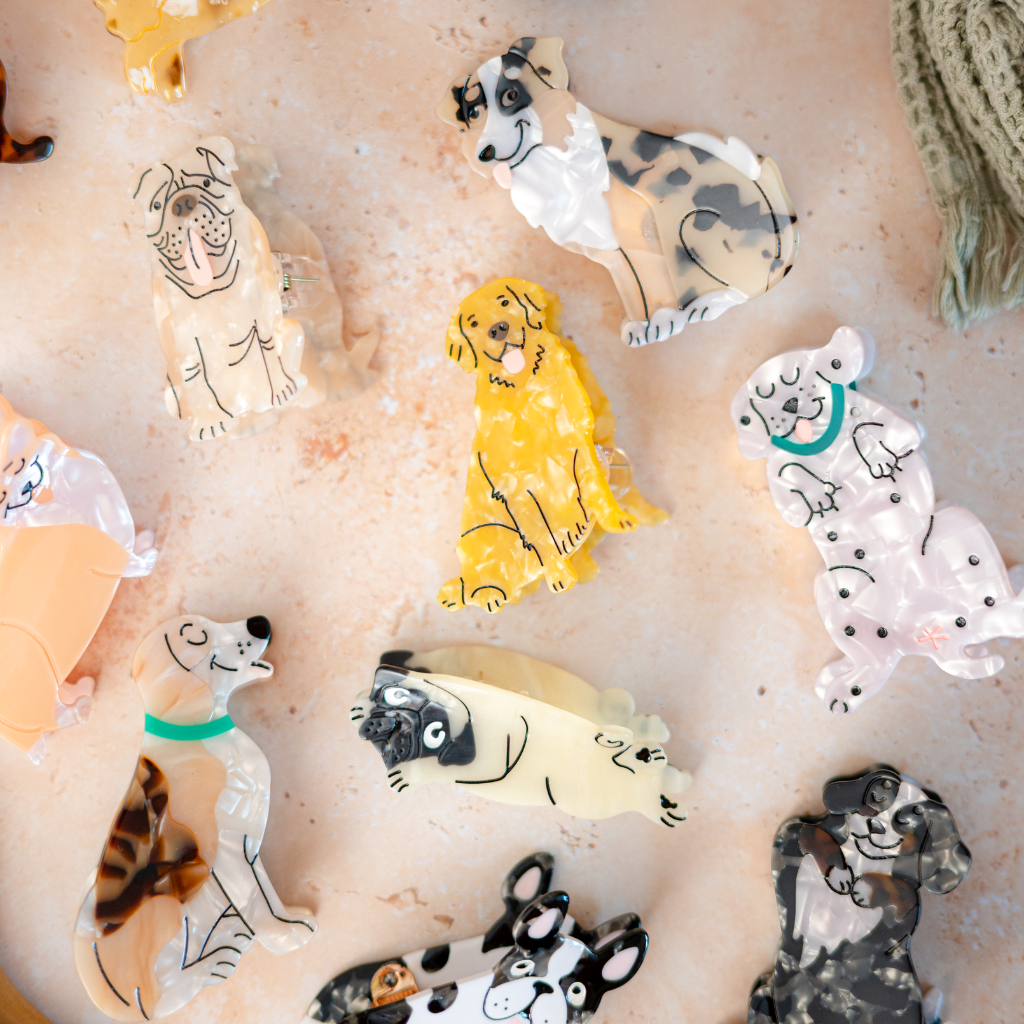 Dalmatian hair clip