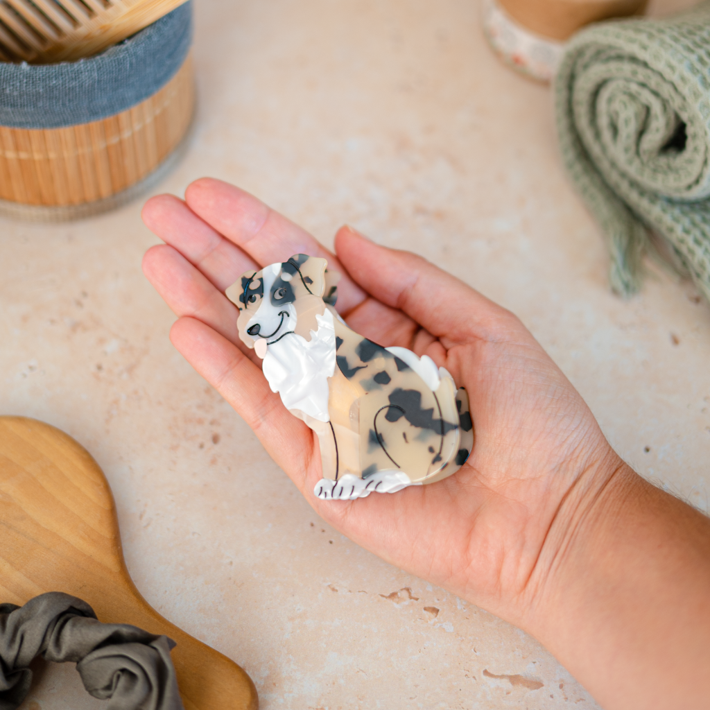 Australian Shepherd hair clip