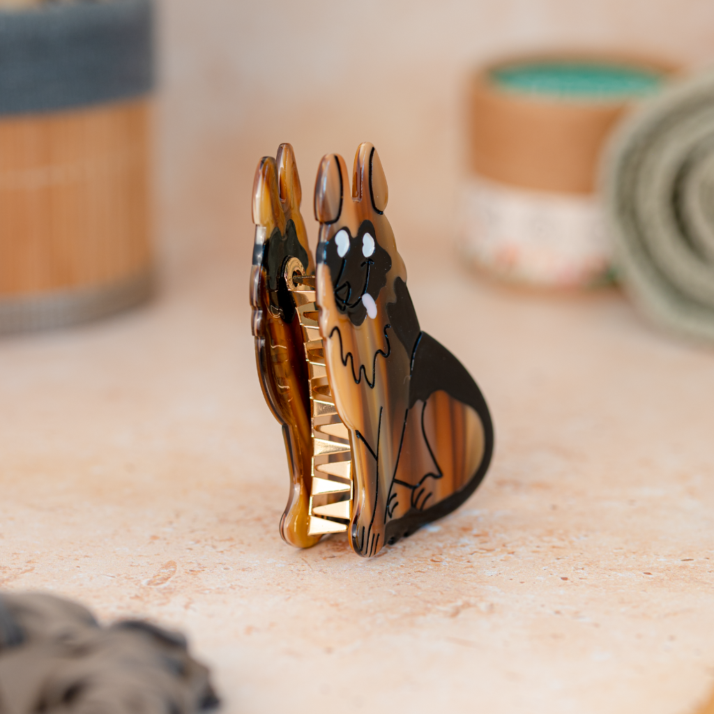 German Shepherd hair clip