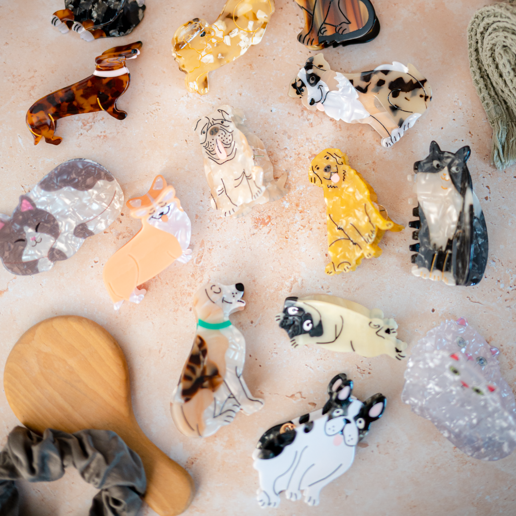 English Bulldog hair clip