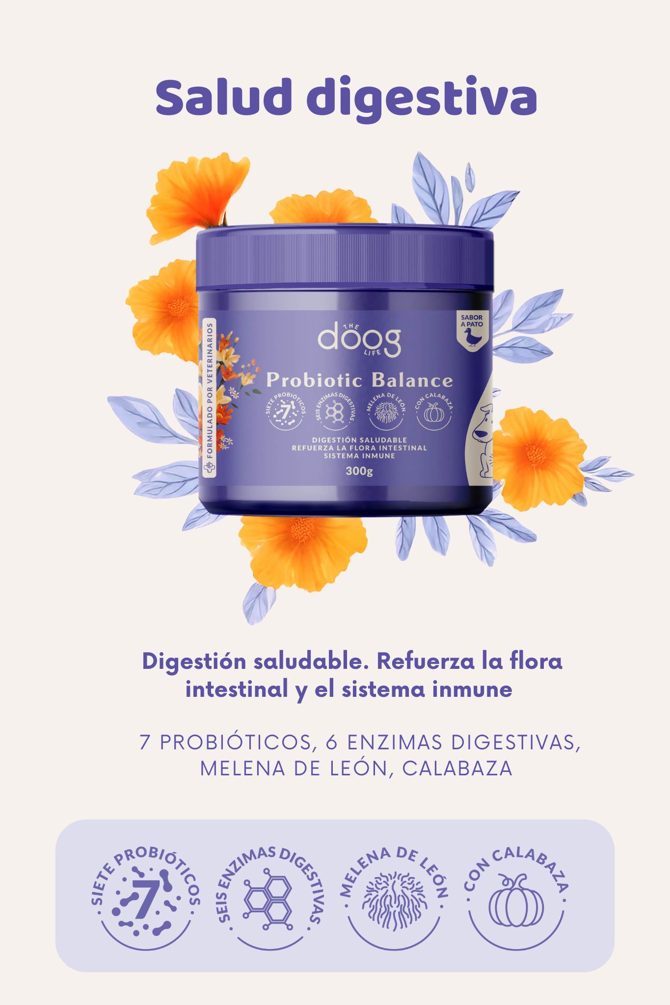 Suplemento digestivo perros y gatos