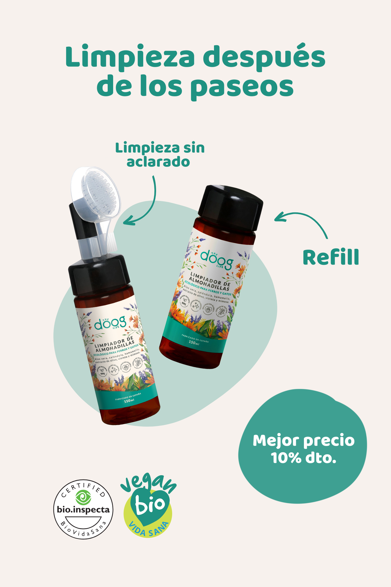 Pack Limpiador de almohadillas + Refill