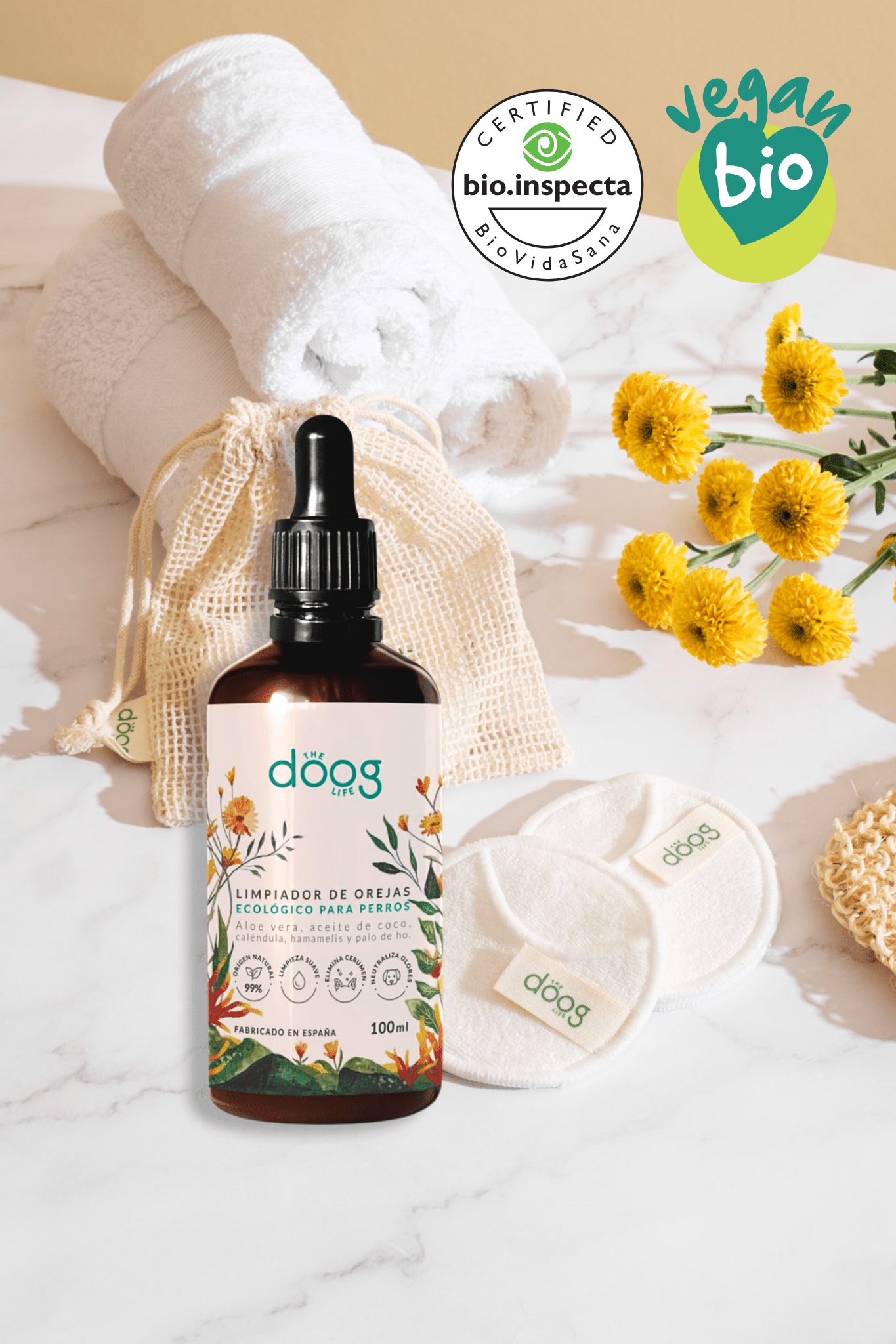 Limpiador de orejas ecológico